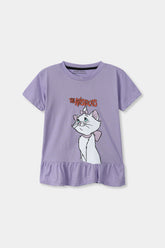 Girls Purple Aristocat Top